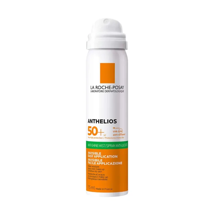 La Roche-Posay ANTHELIOS Nevidljivi i osvježavajuci sprej za zaštitu od sunca protiv sjaja, 75 ml