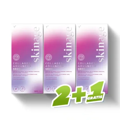 YASENKA Skinage COLLAGEN ADVANCED 5000 2+1 GRATIS, 2 x 500ml