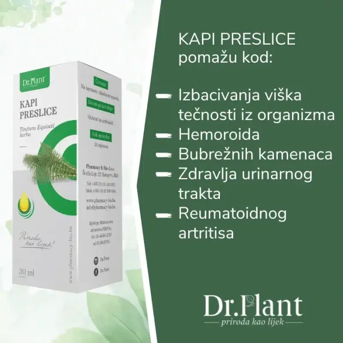 Dr. Plant kapi preslice (Equiseti herba) 30ml - Slika 2