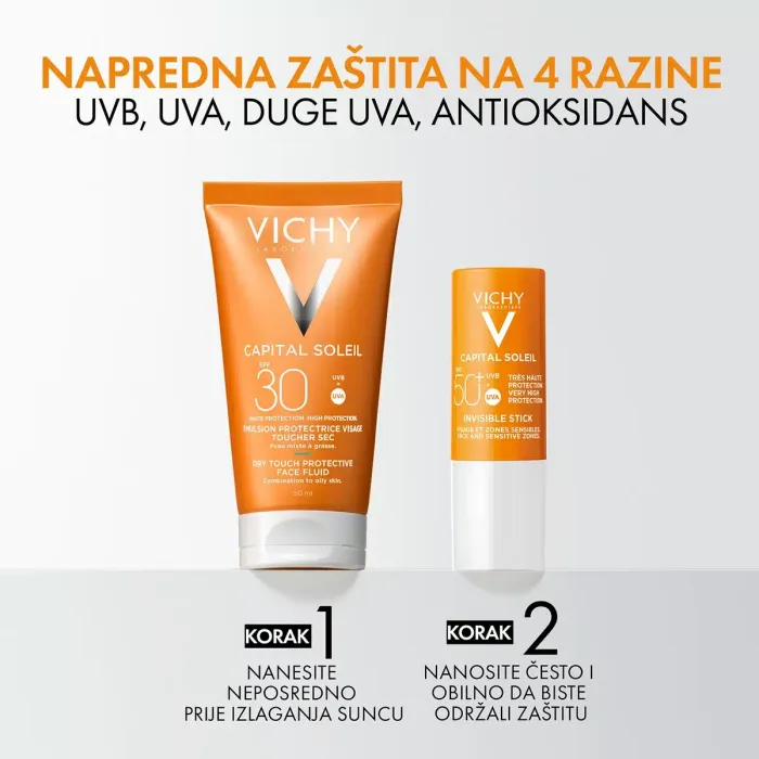 VICHY CAPITAL SOLEIL Stik za osetljiva područja SPF50+, 9 g - Slika 5