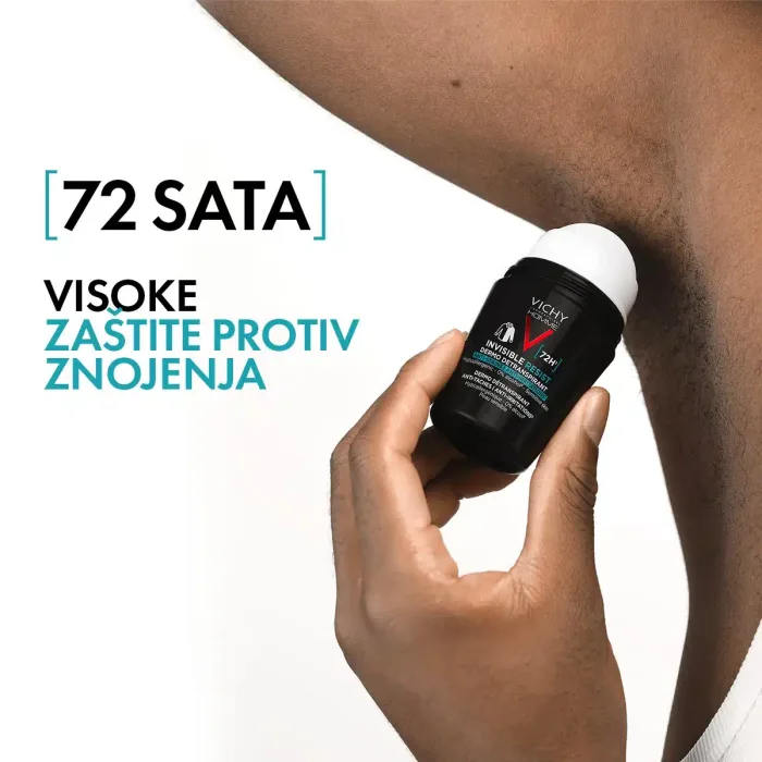 VICHY HOMME - Invisible resist 72h - Dermo Detranspirant - Protiv mrlja i nadraženosti, 50 ml - Image 2