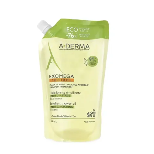 A-Derma Exomega Control Emolijentno ulje za tuširanje REFILL 500ml
