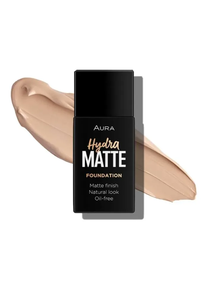 Aura hydra matte tečni puder 012 vanilla silk 30,00ml