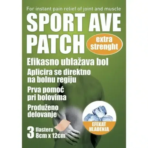 AVE Patch Sport Flaster za mišiće i zglobove 3 komada