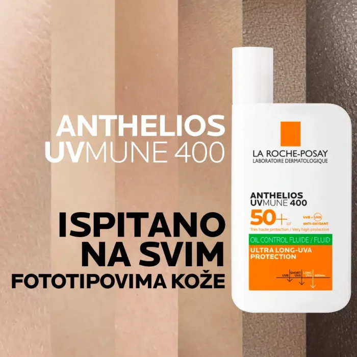 La Roche-Posay ANTHELIOS UVMUNE 400 OIL CONTROL Fluid za masnu kožu SPF50+, 50 ml - Image 7