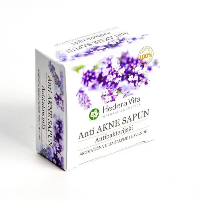 Hedera Vita sapun Anti-Akne lavanda žalfija 80g