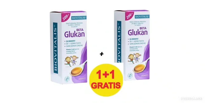 Biovitalis Beta Glukan duo promo sirup 2x 200ml