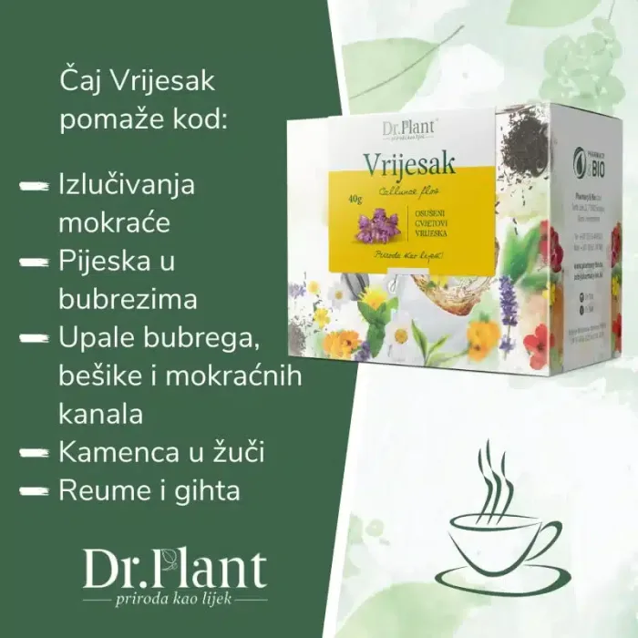 Dr. Plant čaj Vrijesak (Callunae flos) 40g - Slika 2