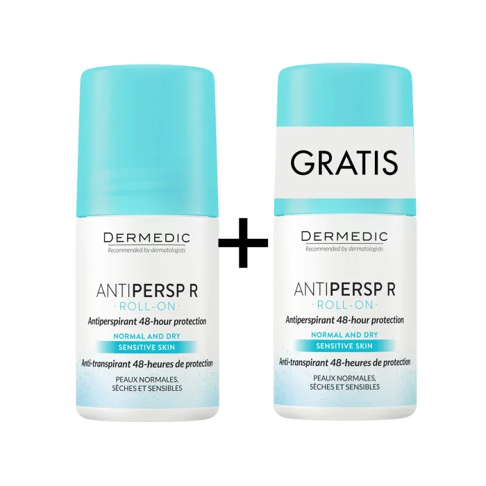 DERMEDIC Antiperspirant R roll on 60 ml 1+1 GRATIS