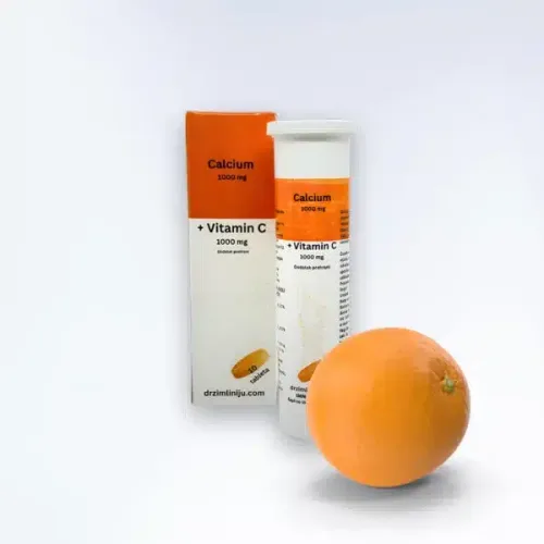 Držim liniju Kalcijum 1000 mg i Vitamin C 1000 mg 10 šumećih tableta