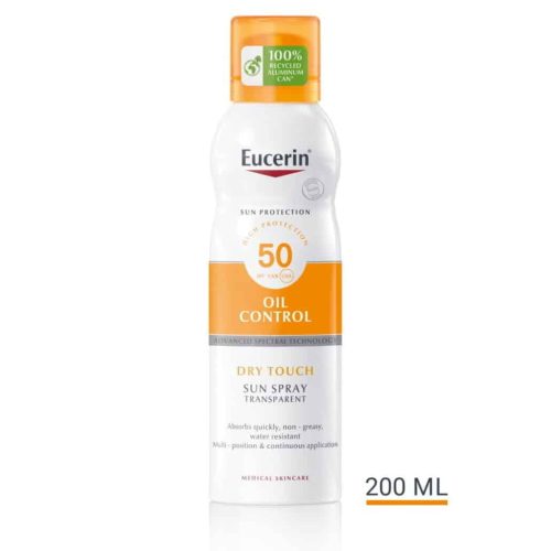 Eucerin Sun Oil Control Dry Touch Aerosol sprej za tijelo SPF 50 200ml