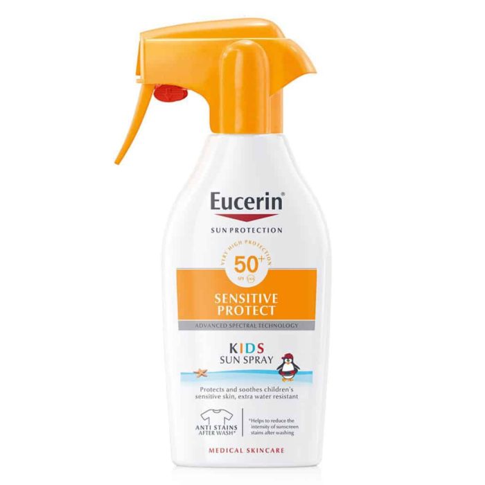 Eucerin Sun Sensitive Protect Kids sprej za zaštitu dječje kože od sunca SPF 50+ 250ml