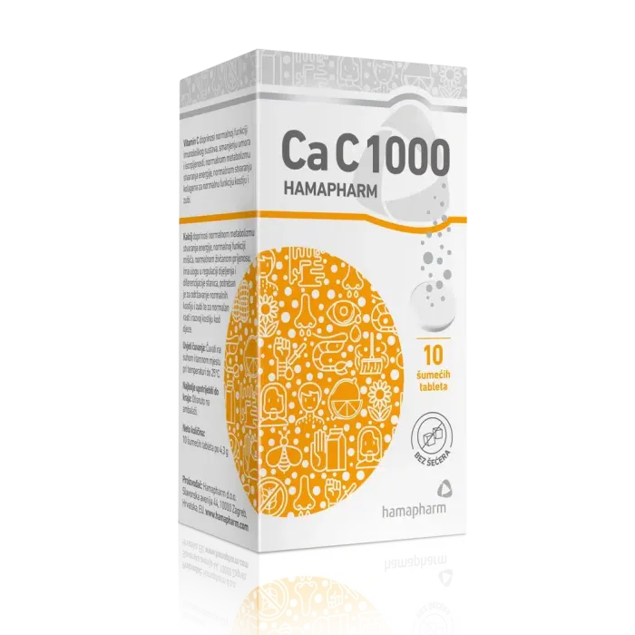 Hamapharm CA-C 1000, 10 šumećih tableta
