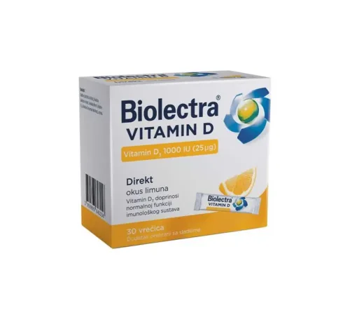 Hermes Biolectra Vitamin D3 Direkt 1000IU 30 vrećica