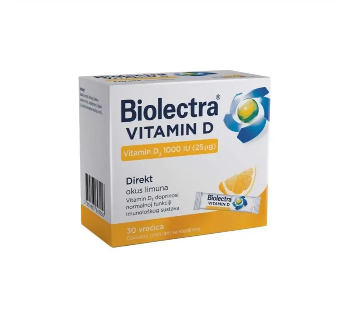 Hermes Biolectra Vitamin D3 Direkt 1000IU 30 vrećica