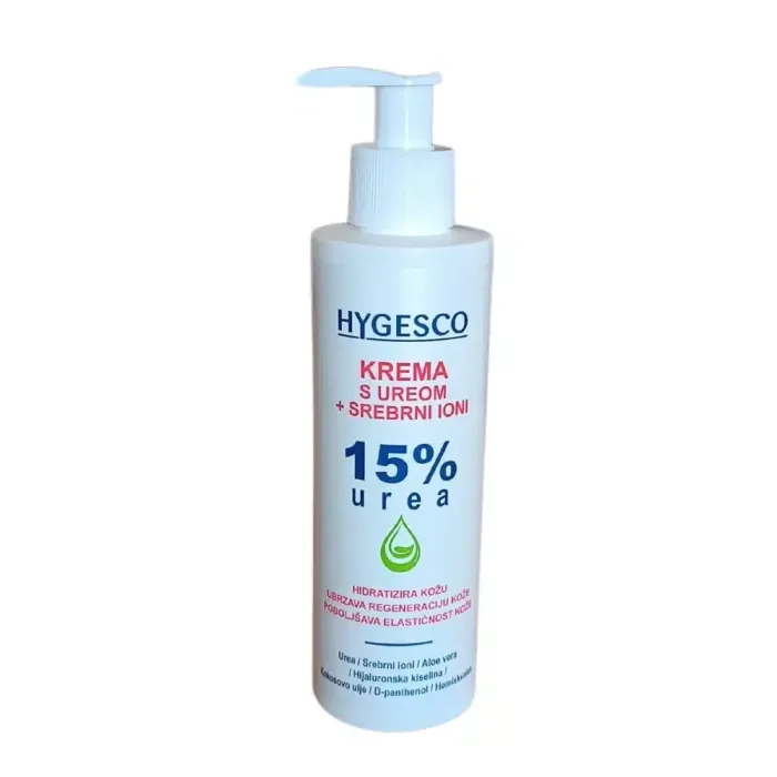 Hygesco urea 15% krema+srebrni joni 170ml