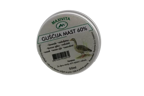 Guščija mast sa dodatkom eteričnih ulja 50ml