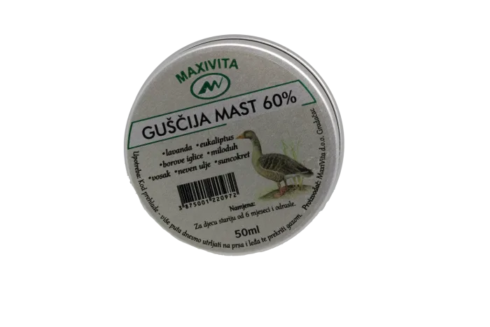 Guščija mast sa dodatkom eteričnih ulja 50ml
