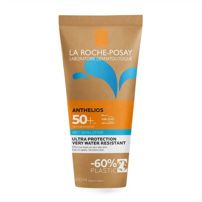 La Roche-Posay ANTHELIOS Wet Skin Losion za zaštitu od sunca za mokru ili suvu kožu SPF50+, 200 ml