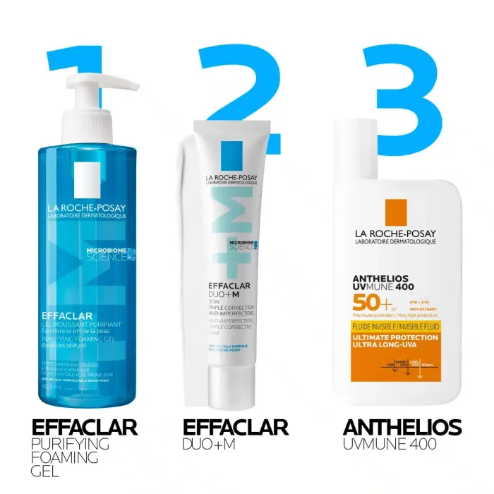 La Roche-Posay EFFACLAR Pjenušavi gel za čišćenje masne, osjetljive kože sklone aknama, 200 ml + EFFACLAR DUO (+) Korektivna njega protiv nepravilnosti masne kože i začepljenih pora, 40 ml - Image 6