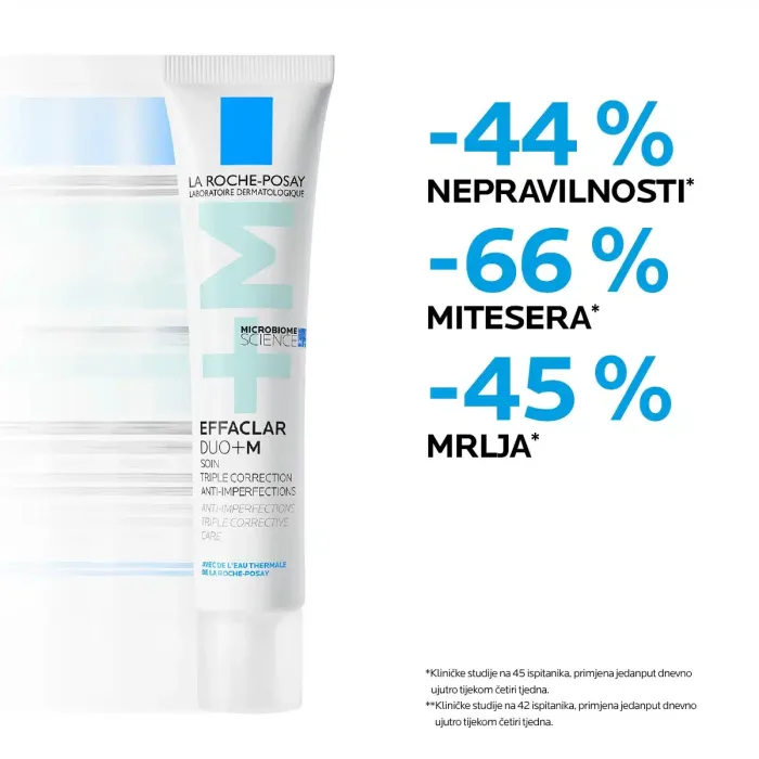 La Roche-Posay EFFACLAR Pjenušavi gel za čišćenje masne, osjetljive kože sklone aknama, 200 ml + EFFACLAR DUO (+) Korektivna njega protiv nepravilnosti masne kože i začepljenih pora, 40 ml - Image 2