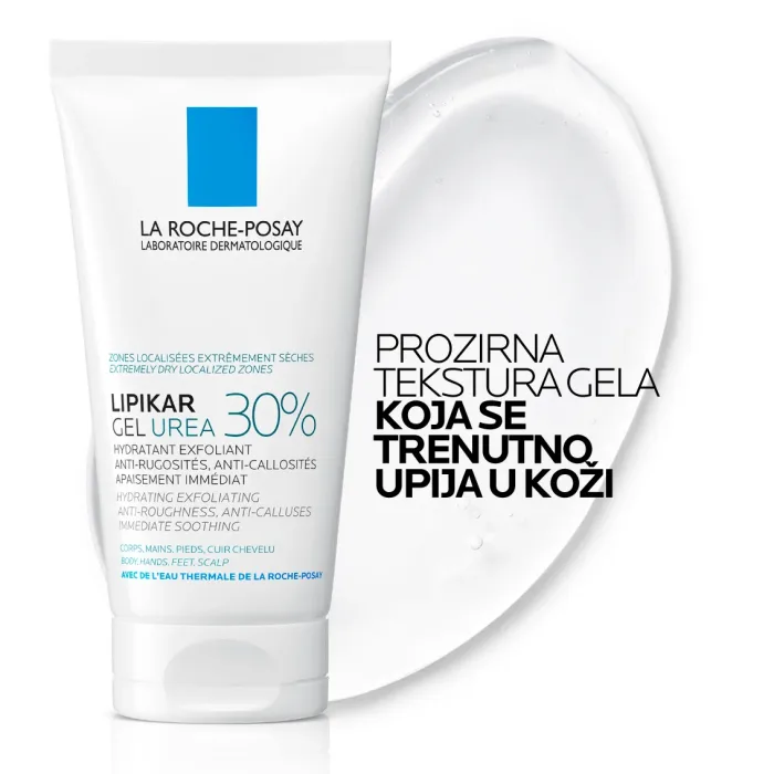 La Roche-Posay LIPIKAR gel s 30% uree za ciljanu primjenu na suha i gruba područja kože, 50ml - Image 2