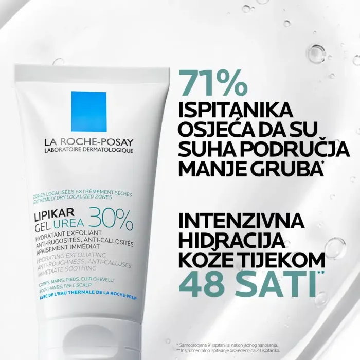 La Roche-Posay LIPIKAR gel s 30% uree za ciljanu primjenu na suha i gruba područja kože, 50ml - Image 5