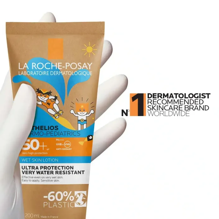 La Roche-Posay ANTHELIOS DP Wet Skin Losion za mokru ili suhu kožu za zaštitu od sunca za djecu SPF50+, 200 ml - Image 4