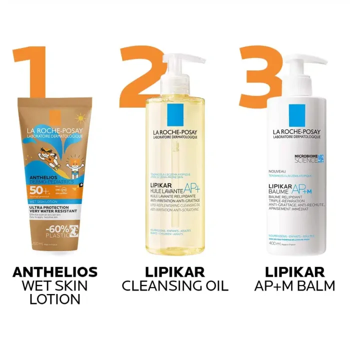 La Roche-Posay ANTHELIOS DP Wet Skin Losion za mokru ili suhu kožu za zaštitu od sunca za djecu SPF50+, 200 ml - Image 3
