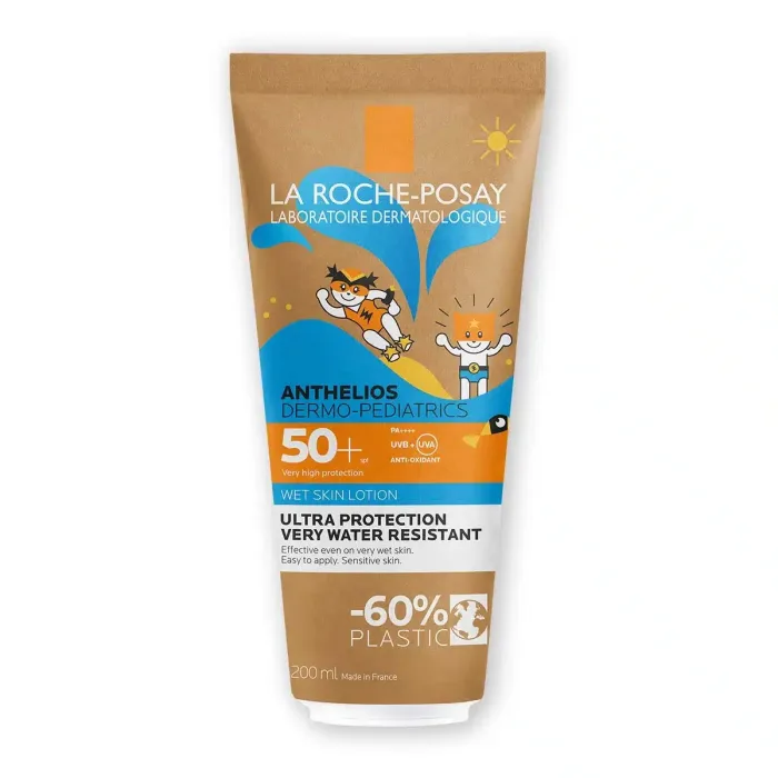 La Roche-Posay ANTHELIOS DP Wet Skin Losion za mokru ili suhu kožu za zaštitu od sunca za djecu SPF50+, 200 ml
