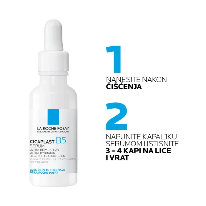La Roche-Posay CICAPLAST B5 SERUM Ultra-obnavljajući i hidratantni serum za dehidriranu i nadraženu kožu bez sjaja, 30 ml - Image 6
