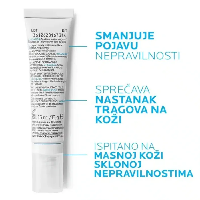 La Roche-Posay EFFACLAR A.I. Korektor za ciljano uklanjanje nepravilnosti kod masne kože sklone aknama, 15 ml - Slika 4