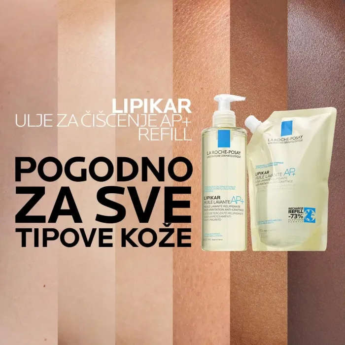 La Roche-Posay LIPIKAR HUILE LAVANTE AP+ Ulje za kupanje obogaćeno lipidima protiv nadraženosti i svraba, 400 ml + REFILL PAKOVANJE, 400 ml - Image 7