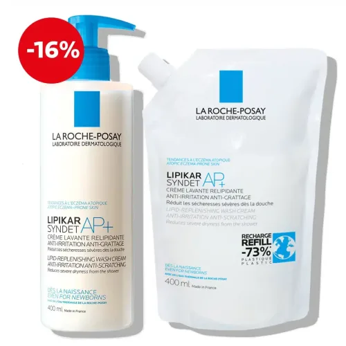 La Roche-Posay LIPIKAR Syndet + eko punjenje za suhu kožu sklonu atopiji (čišćenje)