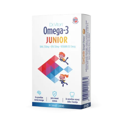 Dr Viton Omega 3 Junior tablete za žvakanje 30 komada