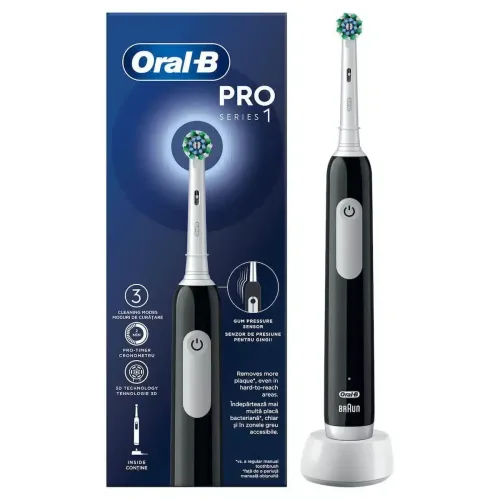 Oral-B Pro 1 Black električna četkica za zube 1 komad