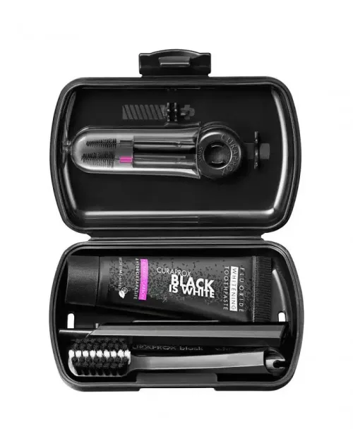 Curaprox Travel Set Black is White