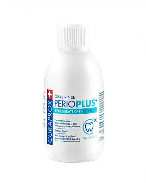 Curaprox Perio Plus regenerate CHX 0,09 tečnost 200 ml