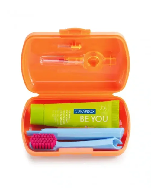 Curaprox Travel SET BE YOU Narandžasti