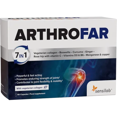 Sensilab ArthroFar - sa kolagenom i glukozaminom (Ovomet®) 60 kapsula